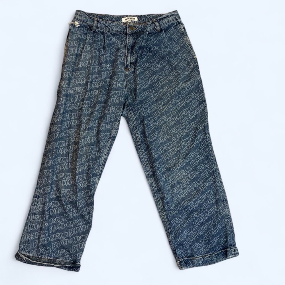FA World entertainment RARE F*cking awesome jeans Wide leg Skater alt streetwear